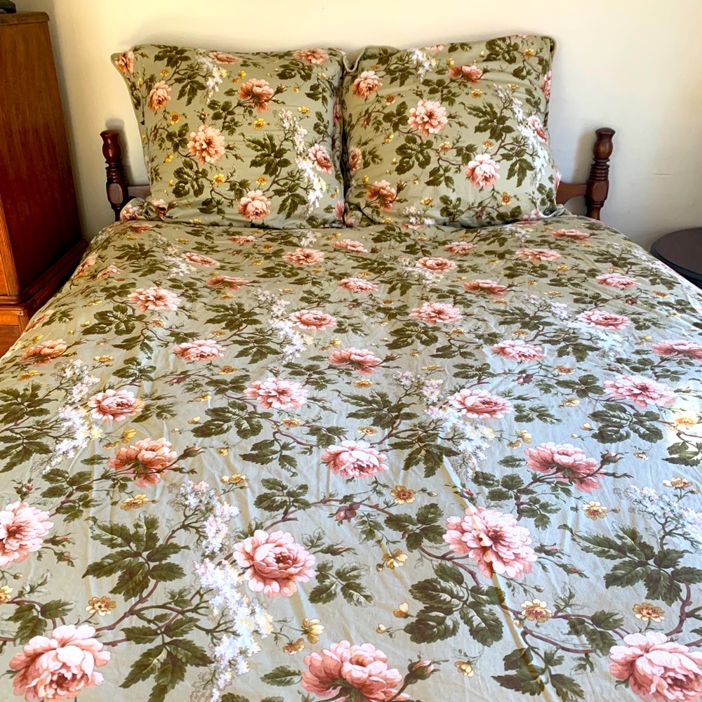 Ralph Lauren Yorkshire Rose Full/Queen Duvet Cover